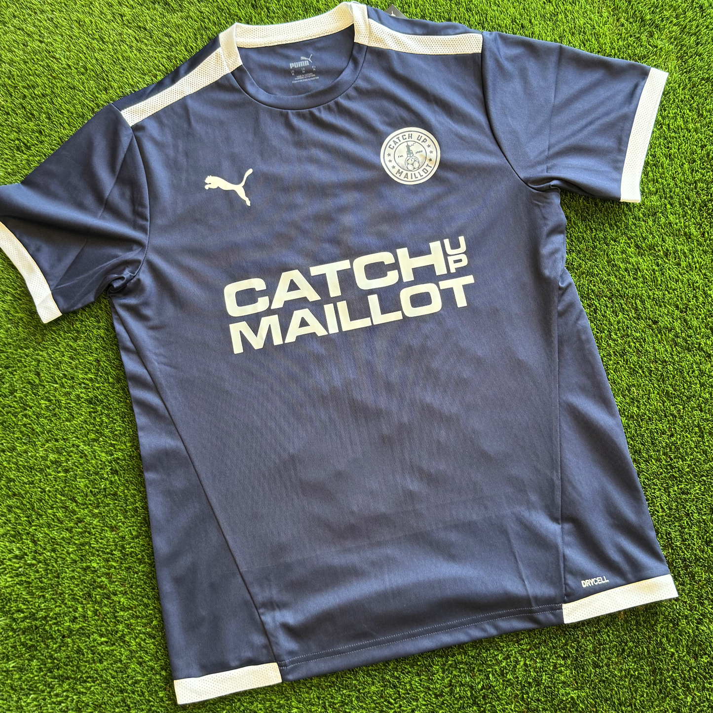 CATCHUP MAILLOT - MAILLOT FOOTBALL COLLAB BLEU MARINE PUMA